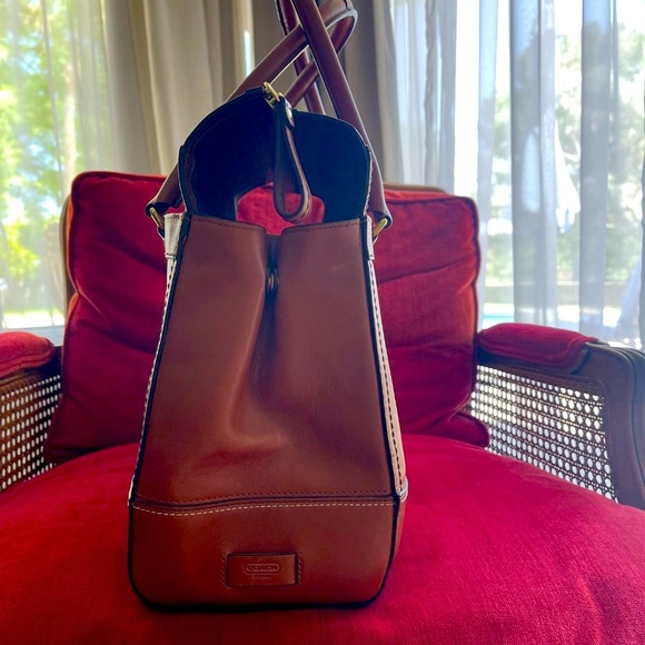 Coach Hampton Tiffany leather carryall Tote - Picture 3 of 12